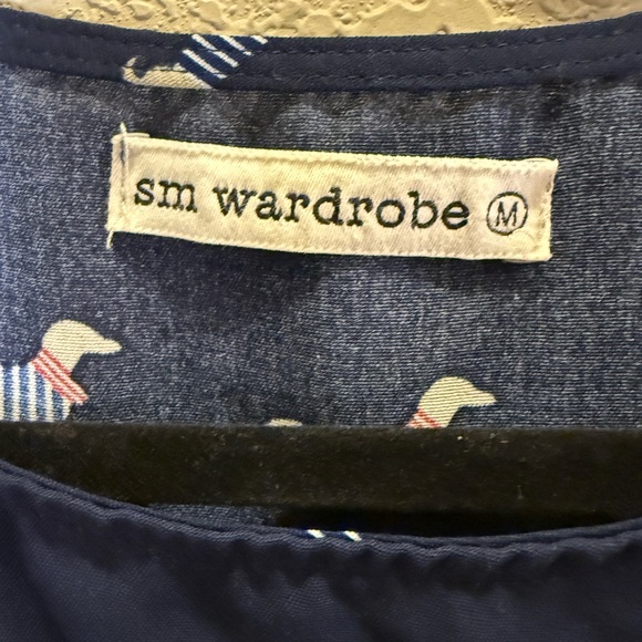 sm wardrobe Whimsical Daschund Novelty Print Blouse sz M - Picture 5 of 7